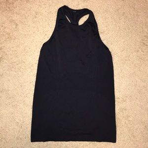 *HOLD* Lululemon Navy Swiftly T Back - 8